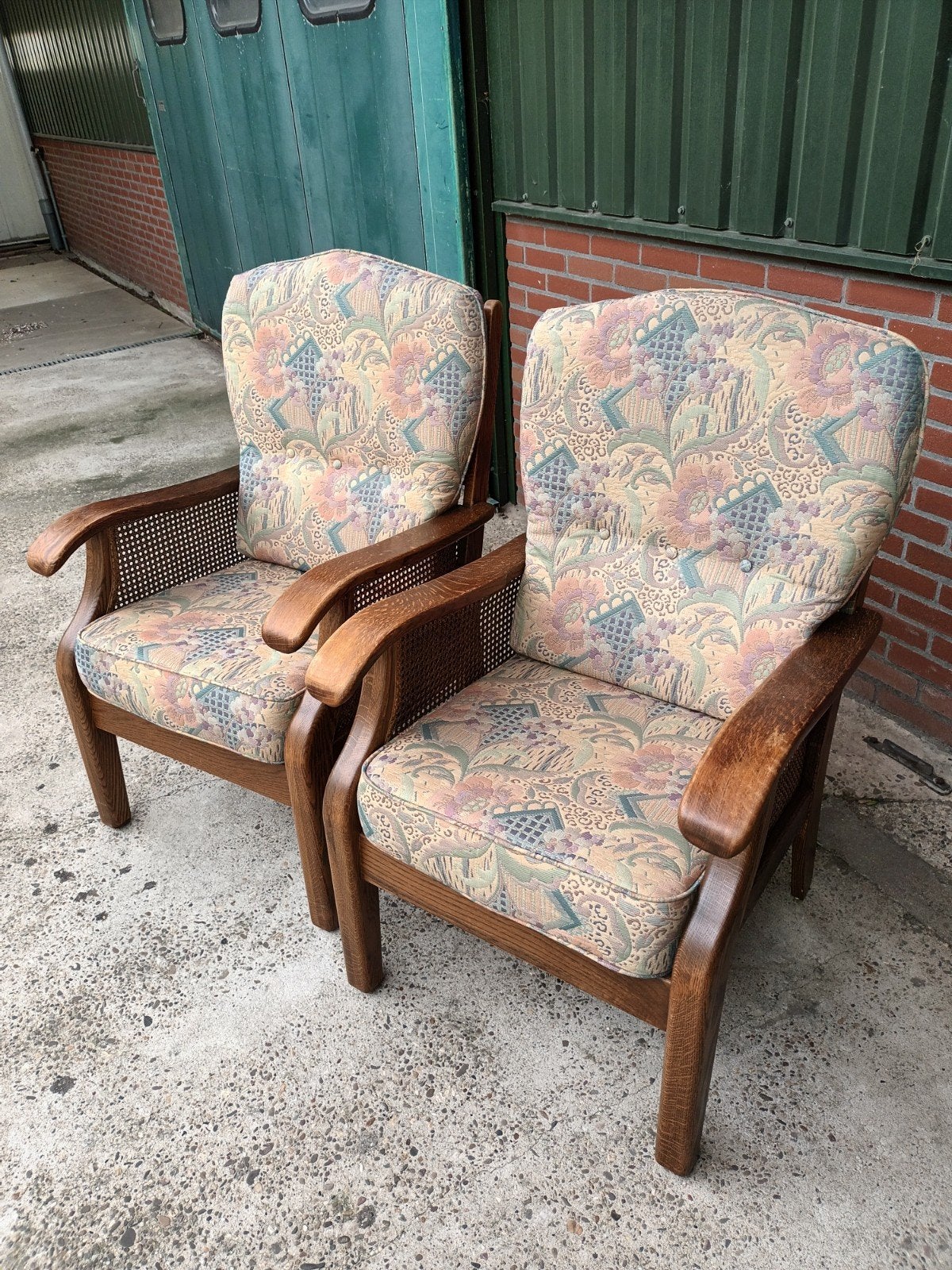 fauteuils eiken, Ophalen, Gebruikt, 75 tot 100 cm, 50 tot 75 cm
