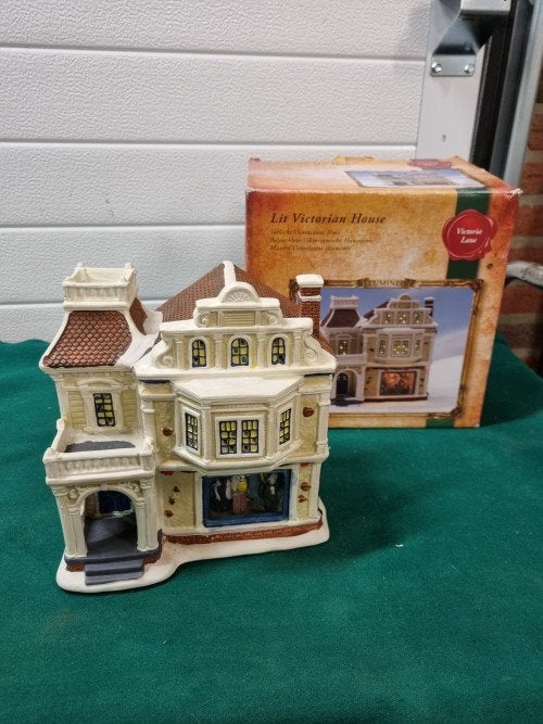 -	kerstdorp huis lit victorian huis, Diversen, Kerst, Ophalen of Verzenden, 'T Olde Gre-j, Info@toldegrej.nl, Endepoelstraat 20f Didam