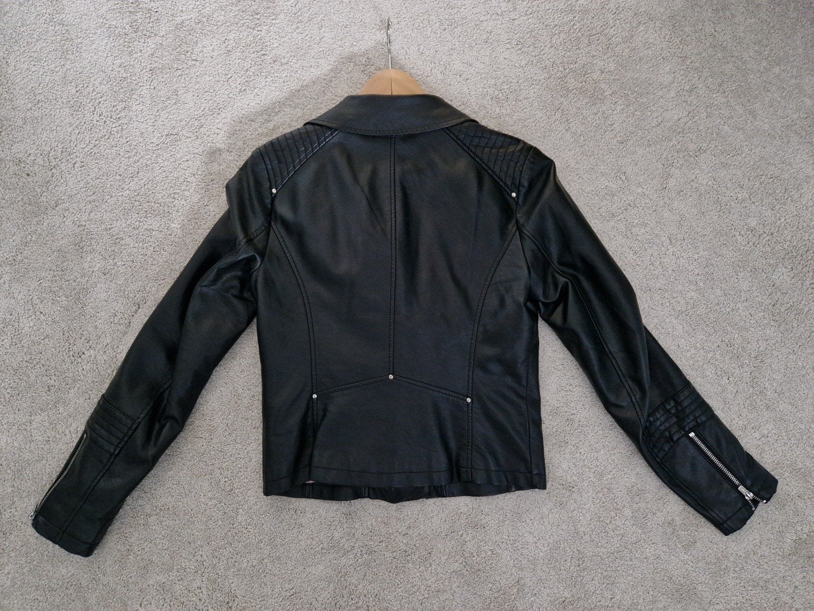 Only leren jas ONLGEMMA- Maat 36, Kleding | Dames, Only, Zwart, Ophalen of Verzenden, Zo goed als nieuw