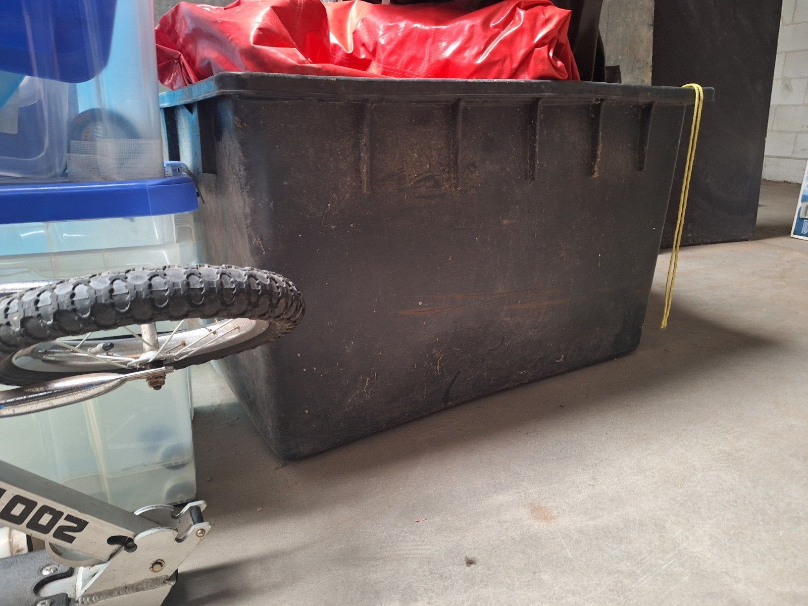 Grote zwarte bak voor vijver, opslag of transport, Tuin en Terras, Ophalen, Gebruikt