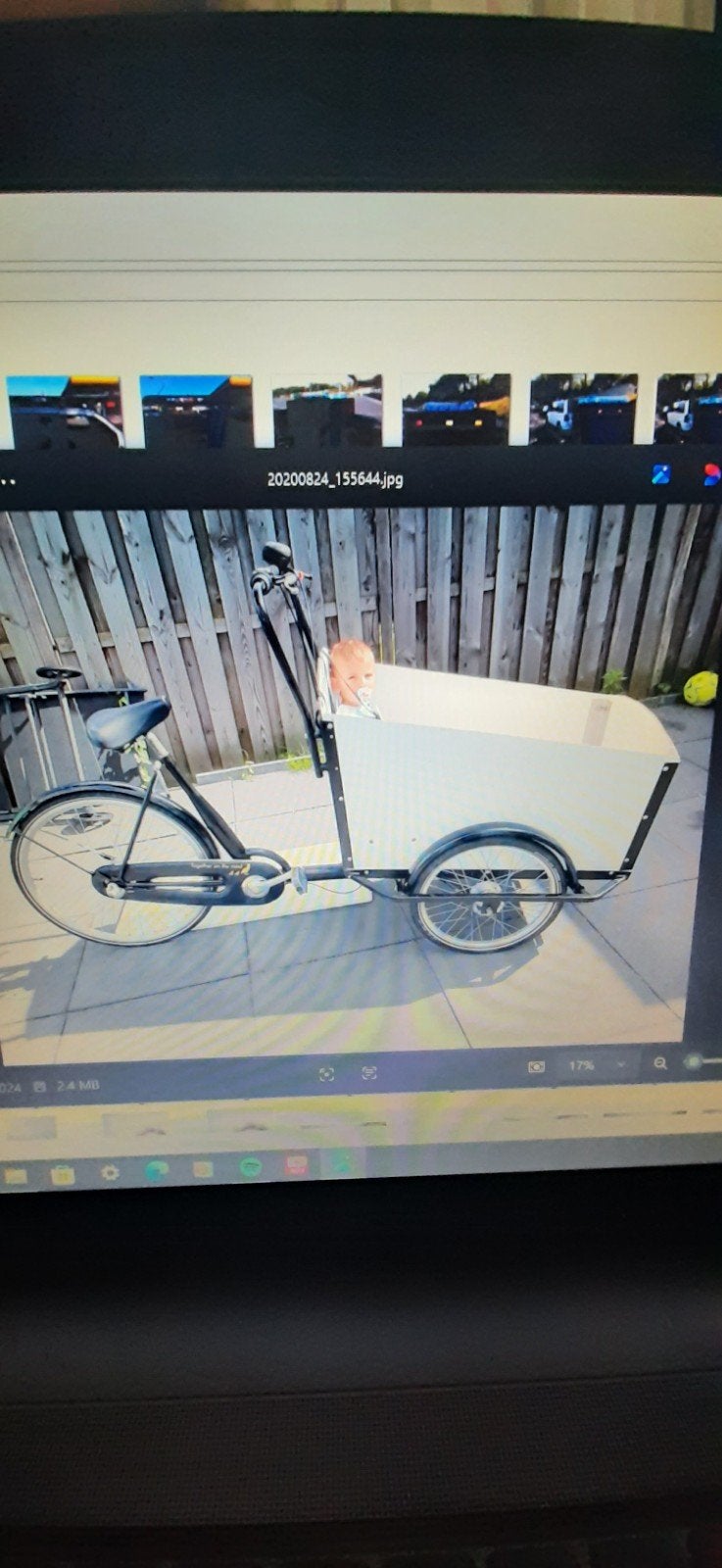 Bakfiets met duurzame volkernplaat bak (50 jaar garantie), Ophalen, Gebruikt, Goederen, Overige merken