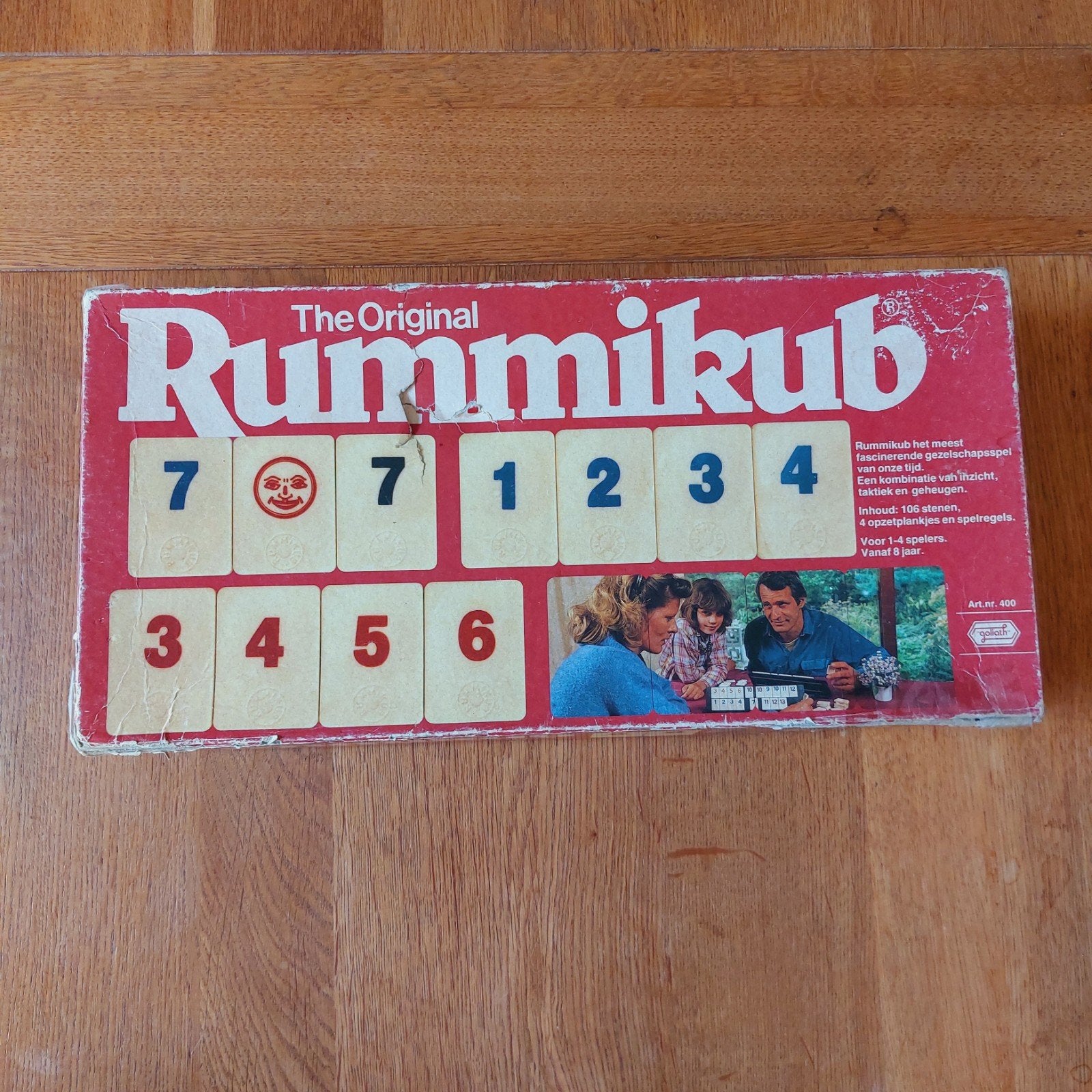 Compleet vintage Rummikub spel, Drie of vier spelers, Ophalen of Verzenden, Gebruikt, Goliath