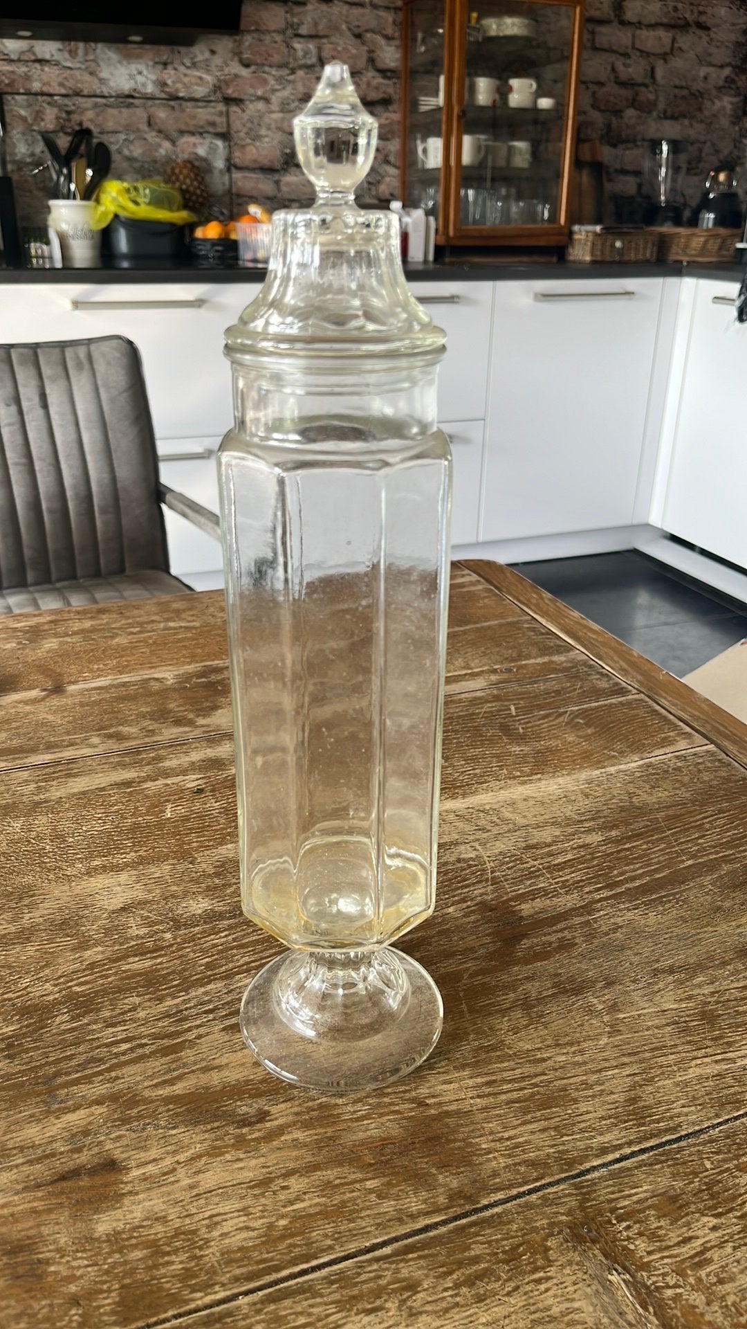 Antieke Hazel-Atlas glazen voorraadpot USA jaren 30, Antiek en Kunst, Antiek | Glas en Kristal, Ophalen