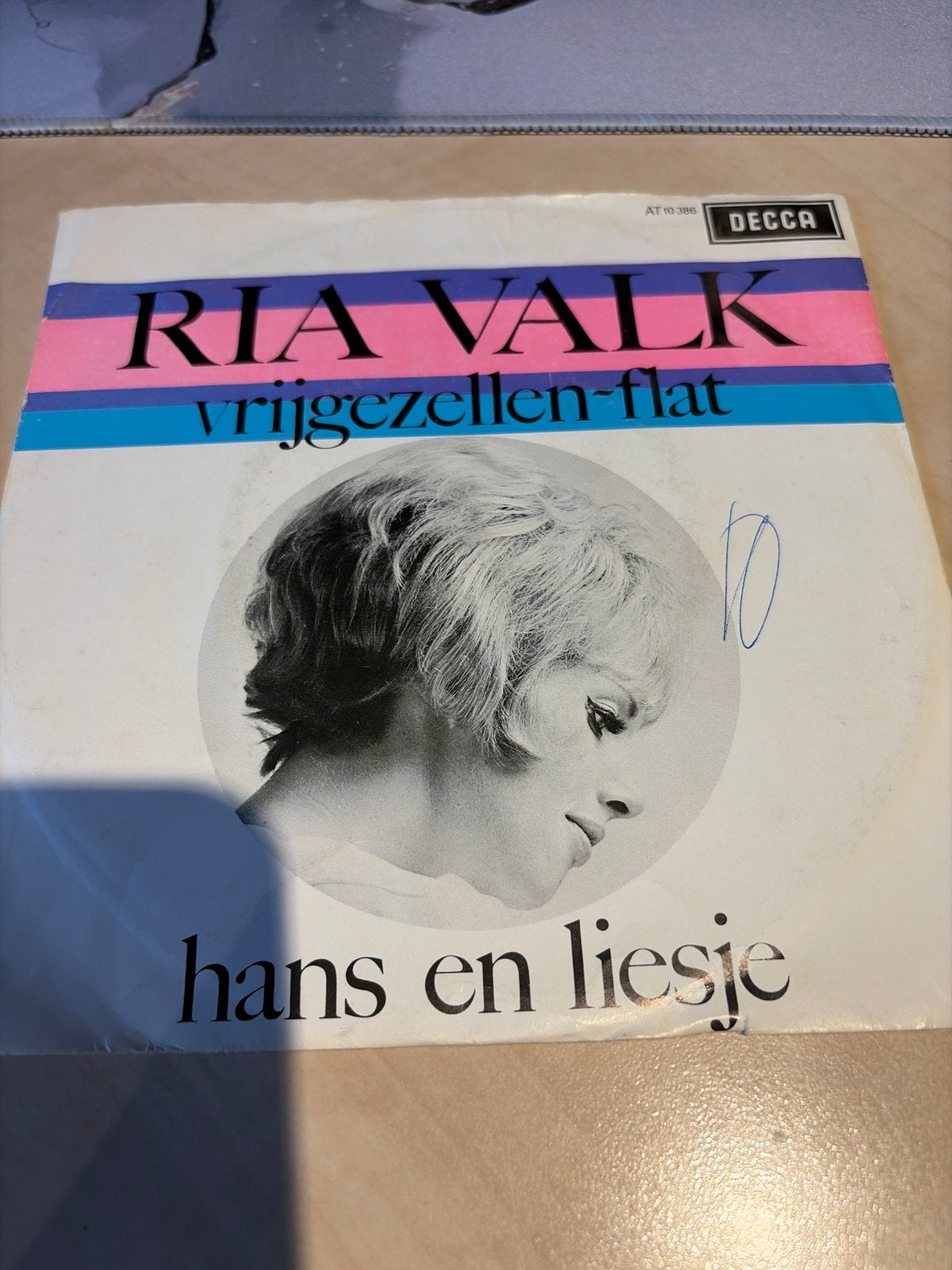 Ria Valk - Vrijgezellen-flat / Hans en Liesje (7 inch vinyl), Cd's en Dvd's, Gebruikt, 7 inch, Ophalen of Verzenden, EP