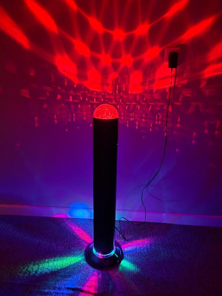 Muziek boclx met disco lamp, Ophalen of Verzenden, Zo goed als nieuw, Licht