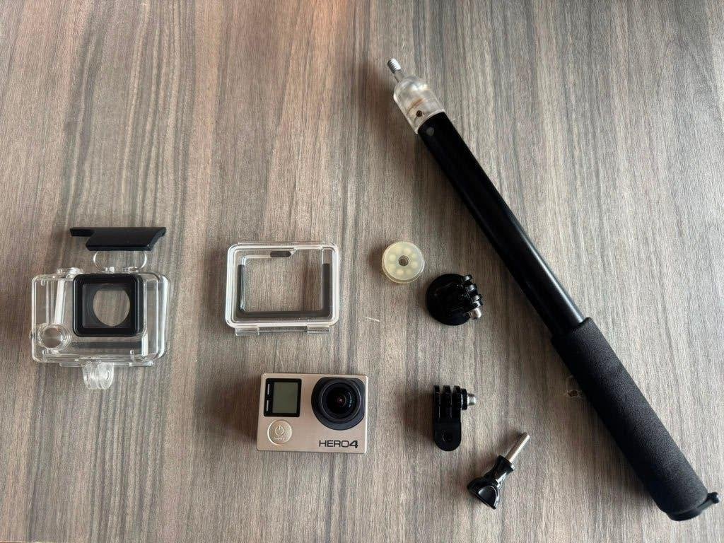 GoPro HERO4 Black + Accessories, Audio, Tv en Foto, Actiecamera's, Ophalen of Verzenden, Zo goed als nieuw, GoPro