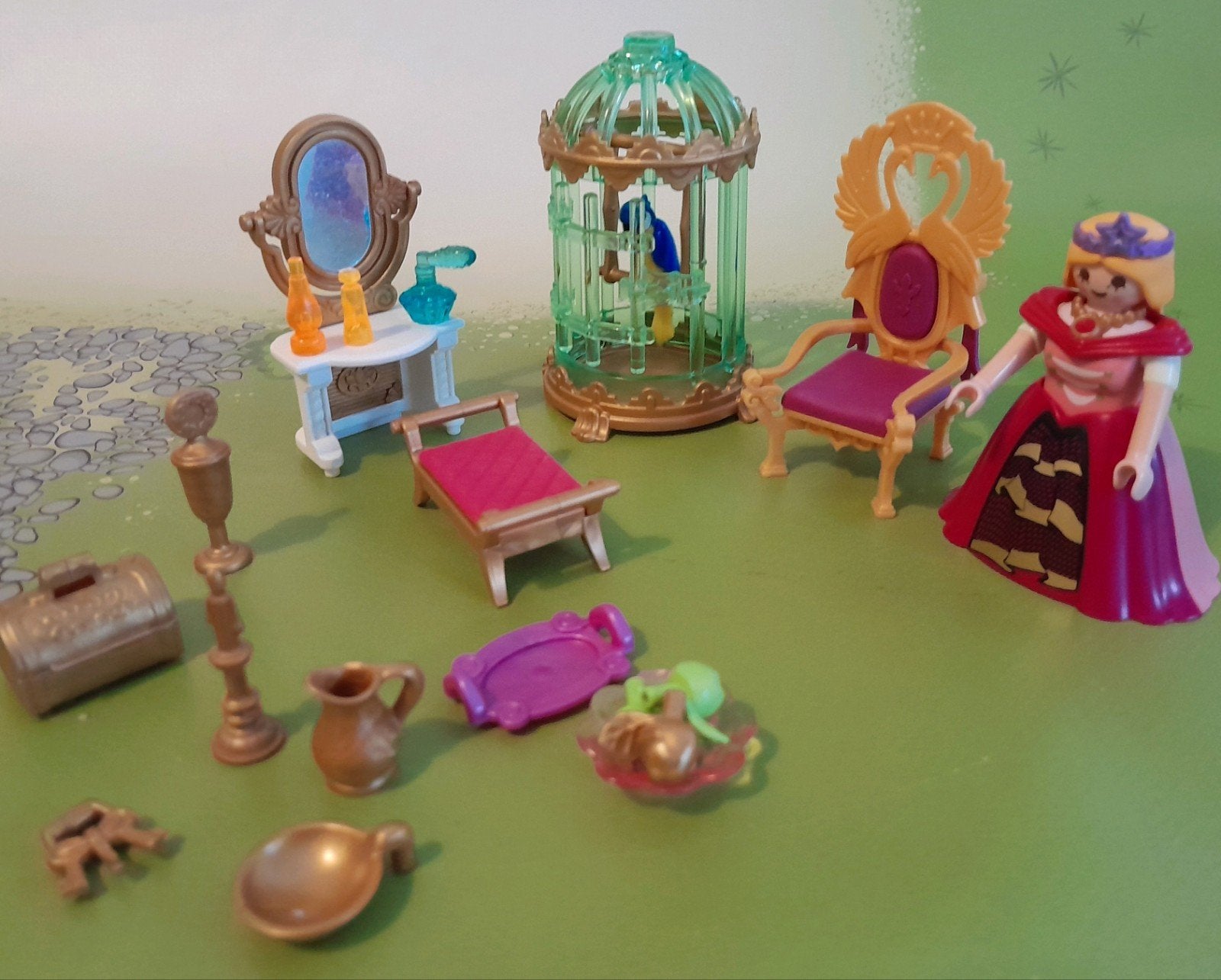 Playmobil leuke Princess speelset met papagaai in kooi, Complete set, Ophalen of Verzenden, Zo goed als nieuw, Princess