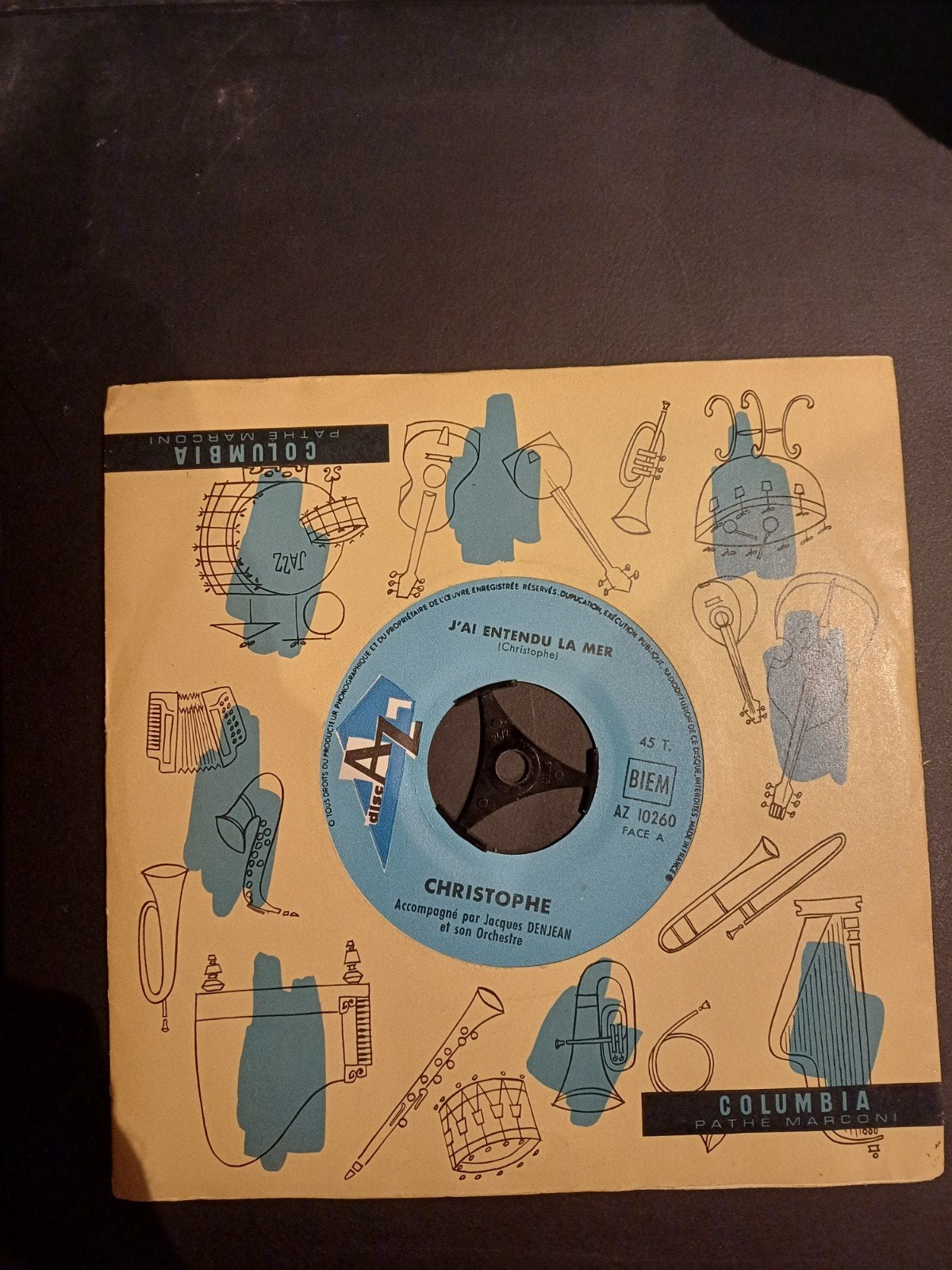 Christophe - J'ai Entendu La Mer (Vinyl Single), Gebruikt, Originele persing, 7 inch, Ophalen of Verzenden