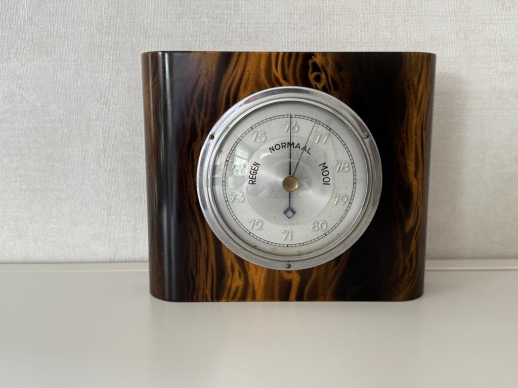 Antieke Barometer (ca. 80 jaar oud) - Werkt perfect!, Audio, Tv en Foto, Weerstations en Barometers, Ophalen, Gebruikt, Barometer