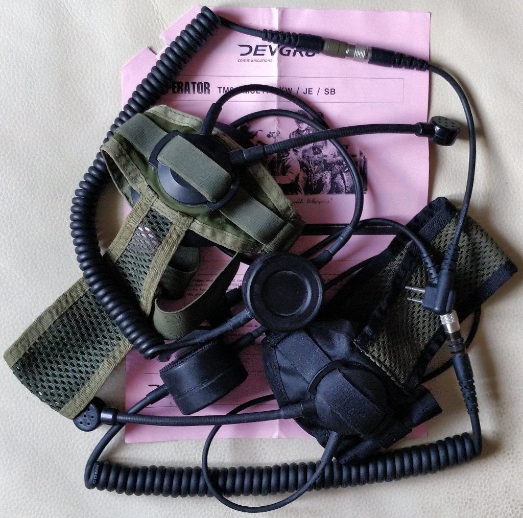Devgru frogman military-grade radioheadset (set van 2), Telecommunicatie, Ophalen of Verzenden, Nieuw, 5 tot 15 km, Toebehoren