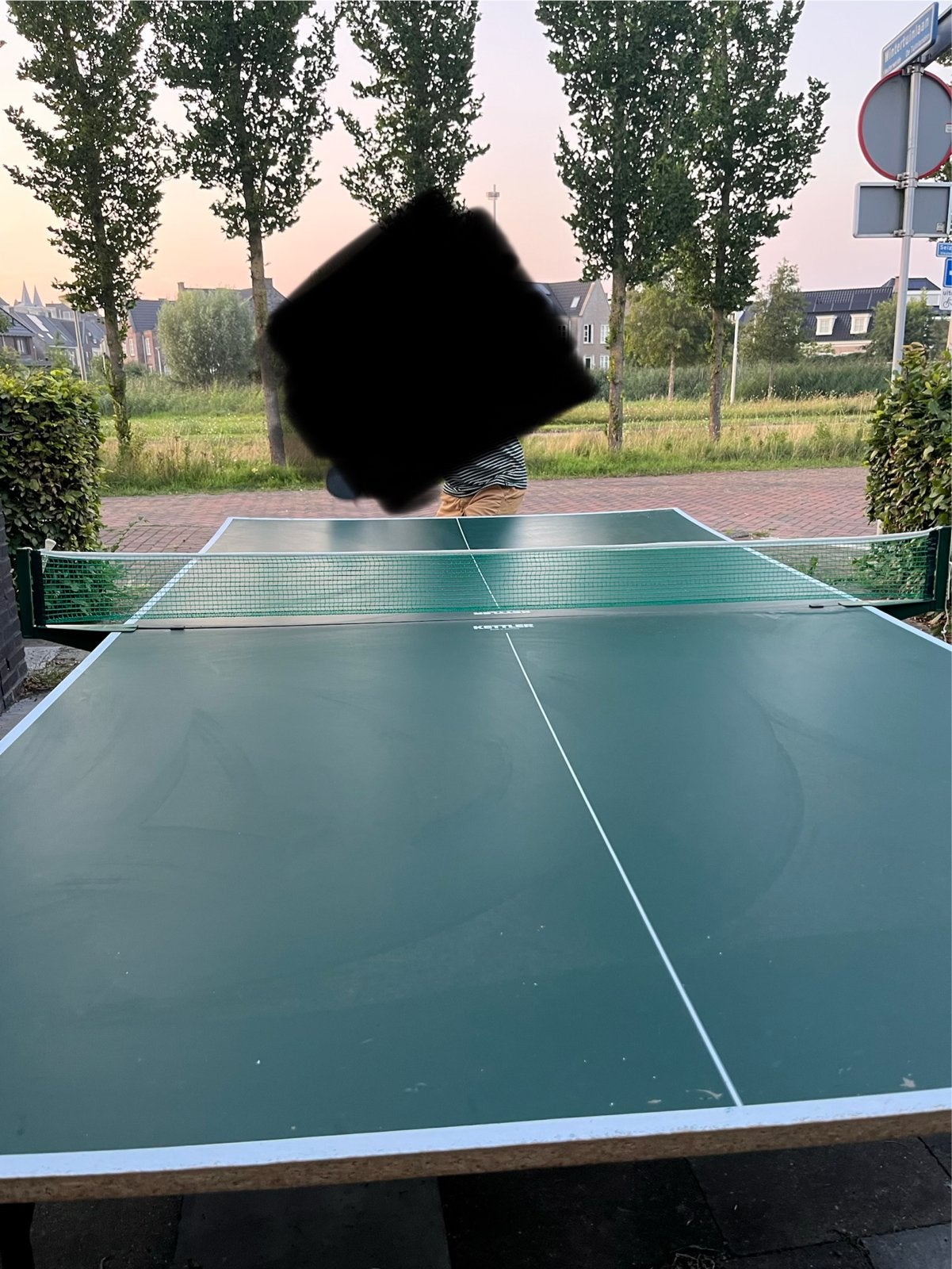 Kettler Tafeltennistafel - Inklapbaar en Verrijdbaar, Sport en Fitness, Tafeltennis, Ophalen of Verzenden, Gebruikt, Tafel Outdoor