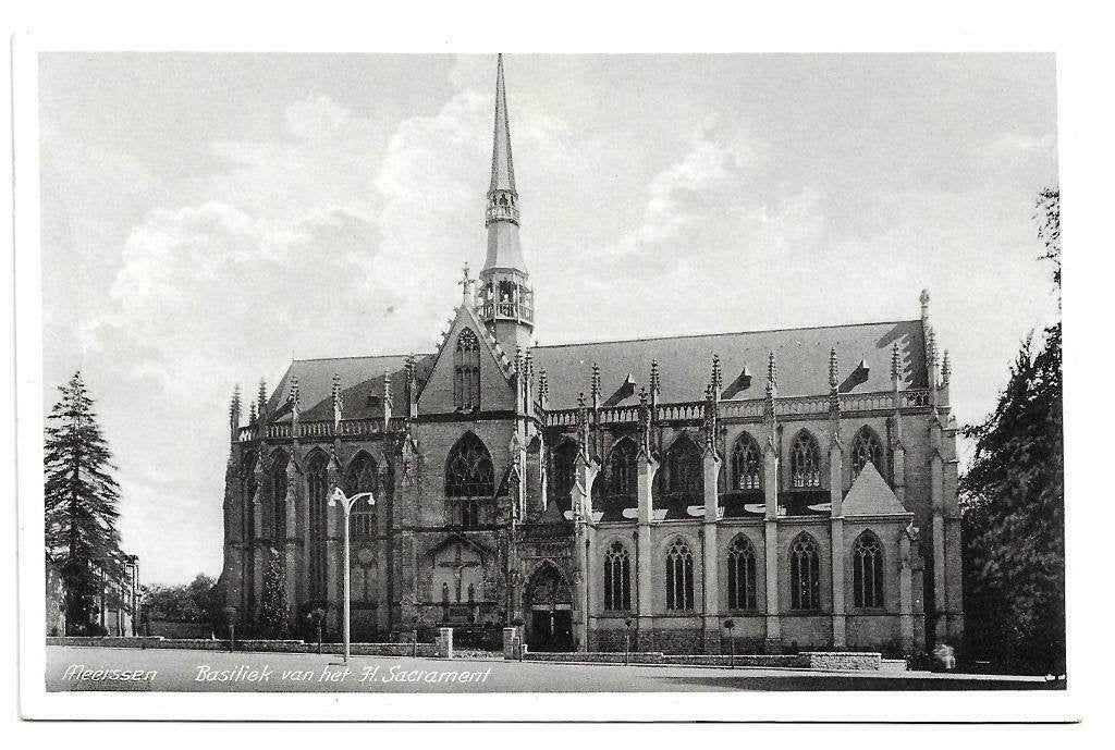 AK Meerssen - Basiliek van het H. Sacrament, Verzenden, 1940 tot 1960, Ongelopen, Limburg