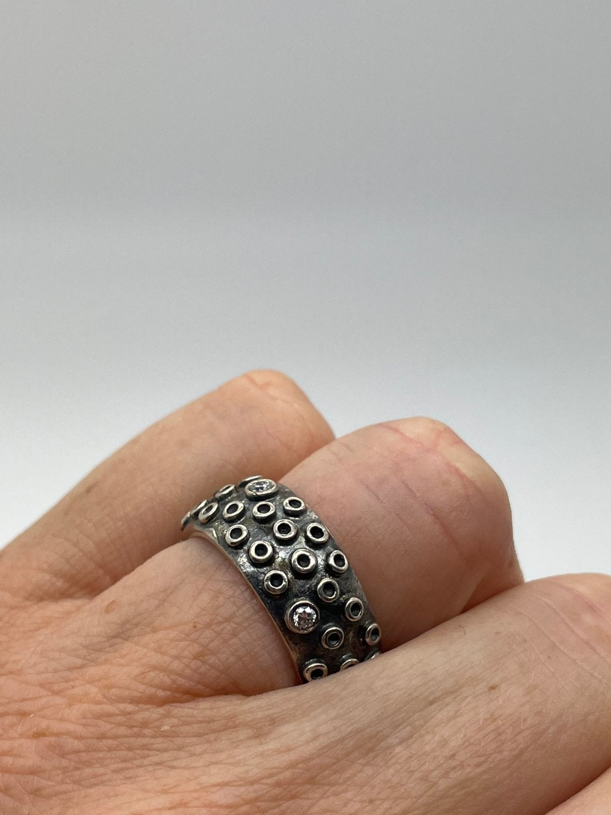 E896 Prachtige zilberen Pandora ring maat 17,5, Sieraden, Tassen en Uiterlijk, Ringen, Ophalen of Verzenden, X, Dame, Zilver