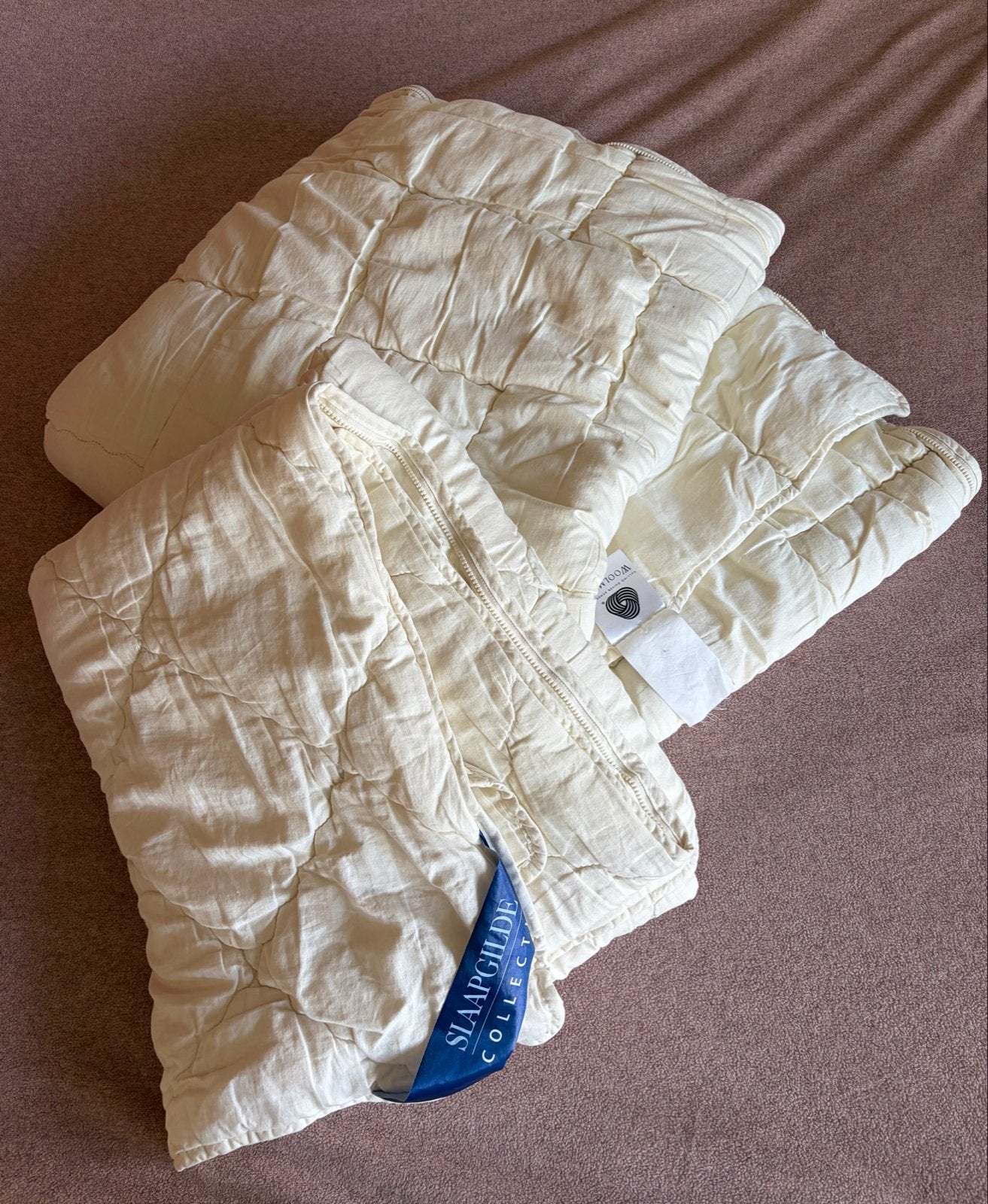 Slaapgilde 4-seizoenen dekbed - Texelse scheerwol - 140x200, Ophalen, Eenpersoons, Wit, Ademend