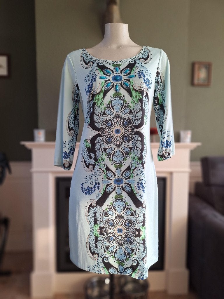 K-Design K Design mintgroene prachtige jurk M, Kleding | Dames, Jurken, Maat 38/40 (M), K-design, Verzenden, Zo goed als nieuw