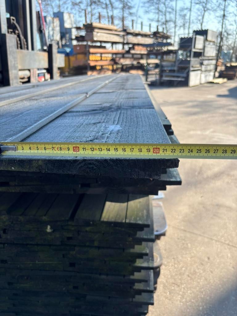 Zweeds rabat XL zwart, 25 tot 50 mm, Nieuw, Plank, 300 cm of meer
