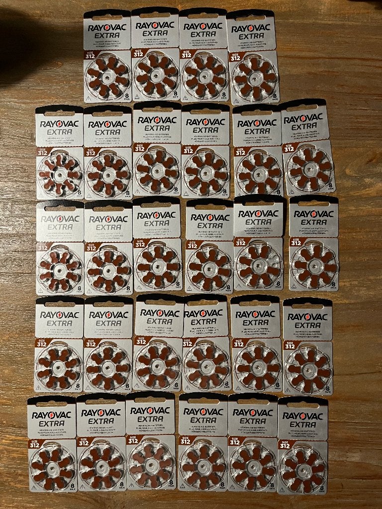 Rayovac Extra Advanced 312 Hoorbatterijen PR41 Bruin, Ophalen of Verzenden, Nieuw