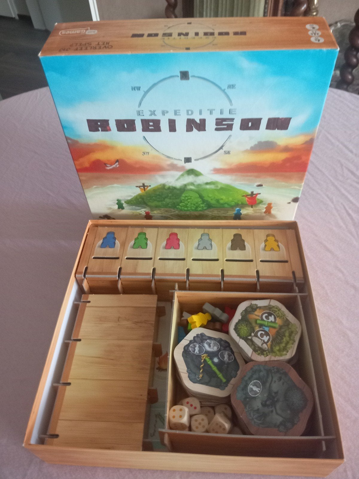 Expeditie Robinson Bordspel - Onbespeeld, Hobby en Vrije tijd, Gezelschapsspellen | Bordspellen, Ophalen of Verzenden, Nieuw, Just Games