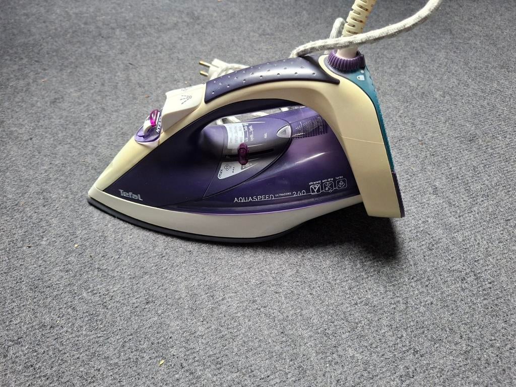 Tefal Aquaspeed Strijkijzer - Gebruikt, Witgoed en Apparatuur, Strijkijzers en Strijkplanken, Ophalen, Gebruikt, Strijkijzer met snoer