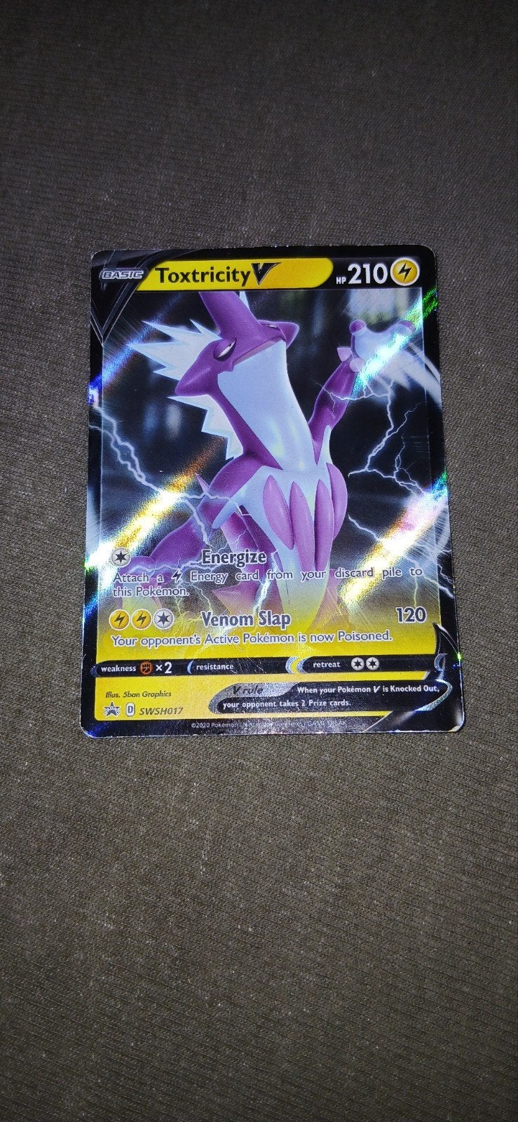 Toxtricity pokemon kaart, Ophalen of Verzenden