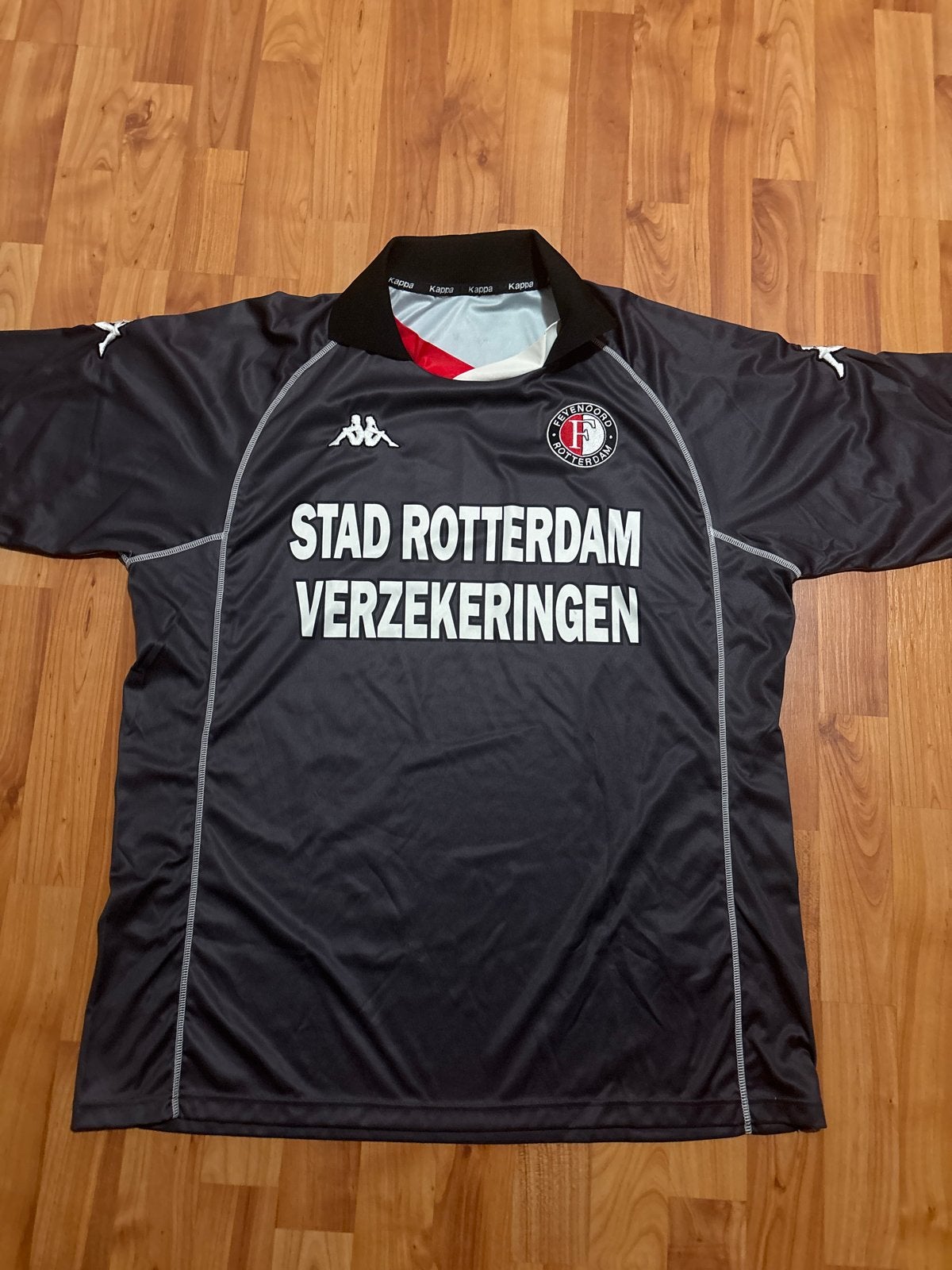 Feyenoord  Uitshirt 2001, Zwart, Overige maten, Ophalen of Verzenden, Zo goed als nieuw