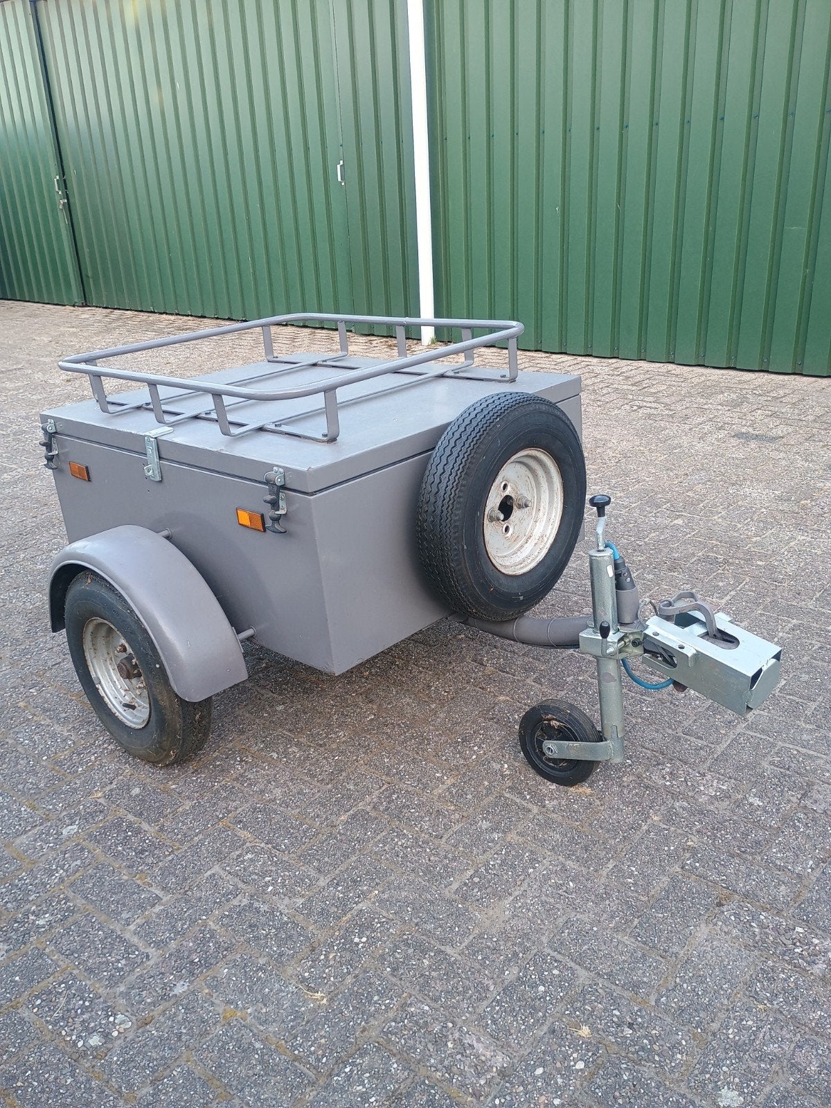 bagagewagen vakantie vis karretje aanhanger, Rondzit, Reservewiel, Tot 500 kg, Particulier