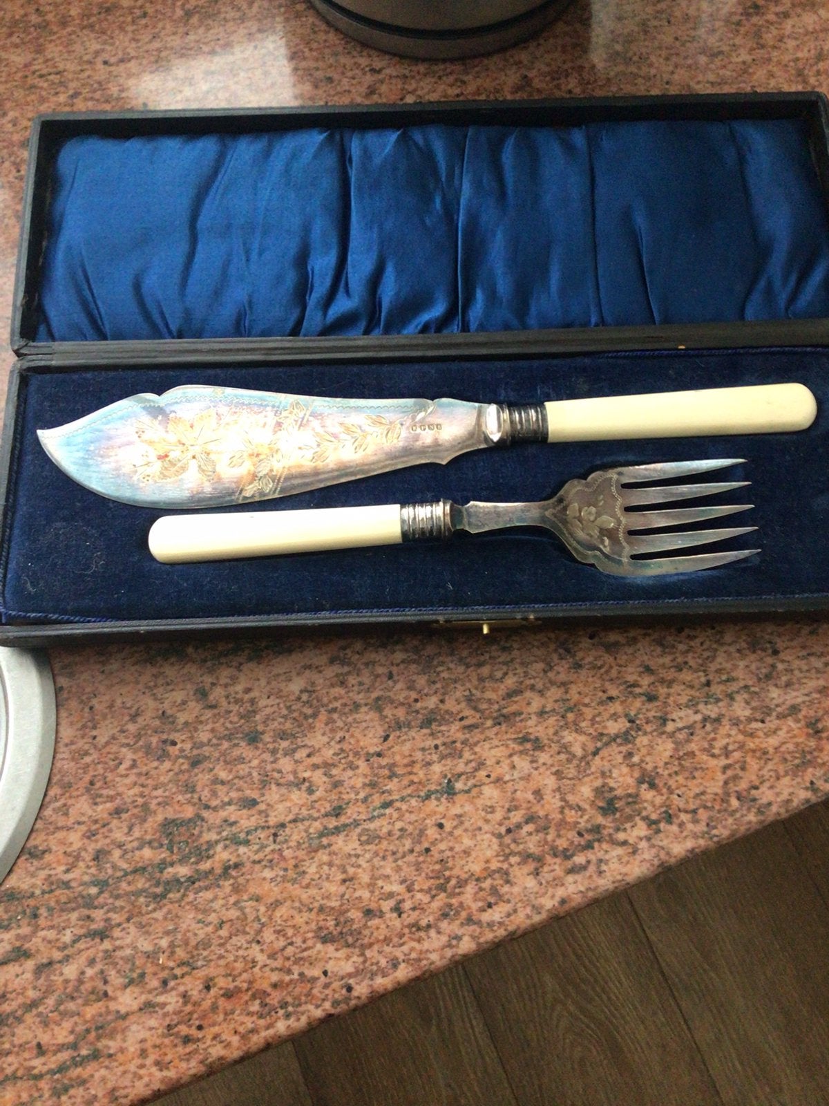 Antiek Art Deco of vroeger. EPNS gebak set., Antiek en Kunst, Ophalen of Verzenden