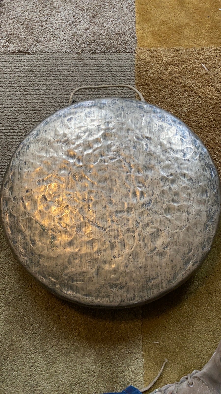 Bronzen gong - Decoratieve wanddecoratie, Ophalen of Verzenden, Brons