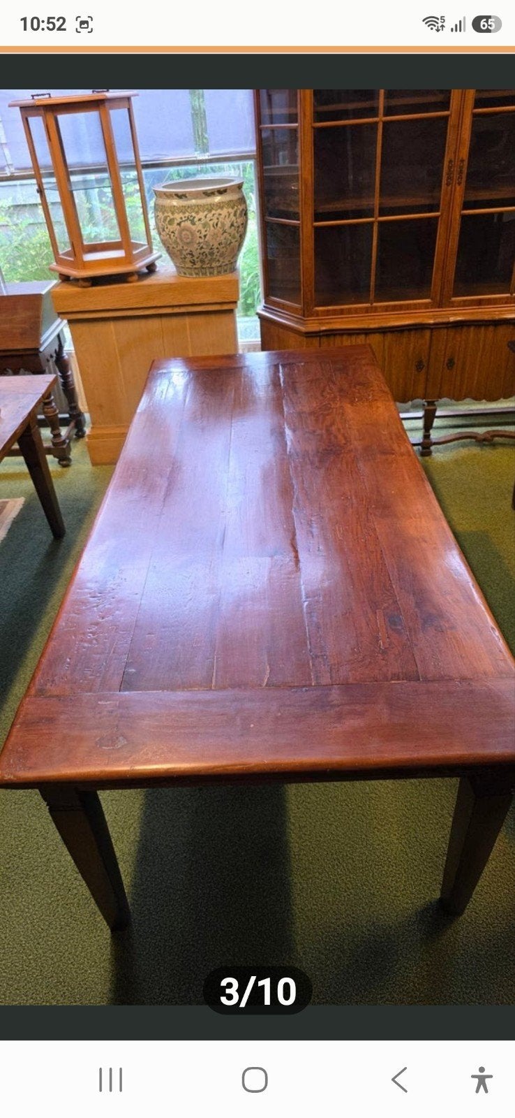 Antieke boeren  Franse tafel, Ophalen