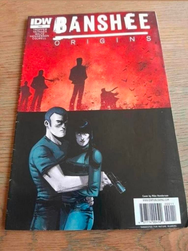 Banshee origins comic book. 2013., Eén comic, Europa, Ophalen of Verzenden, Zo goed als nieuw