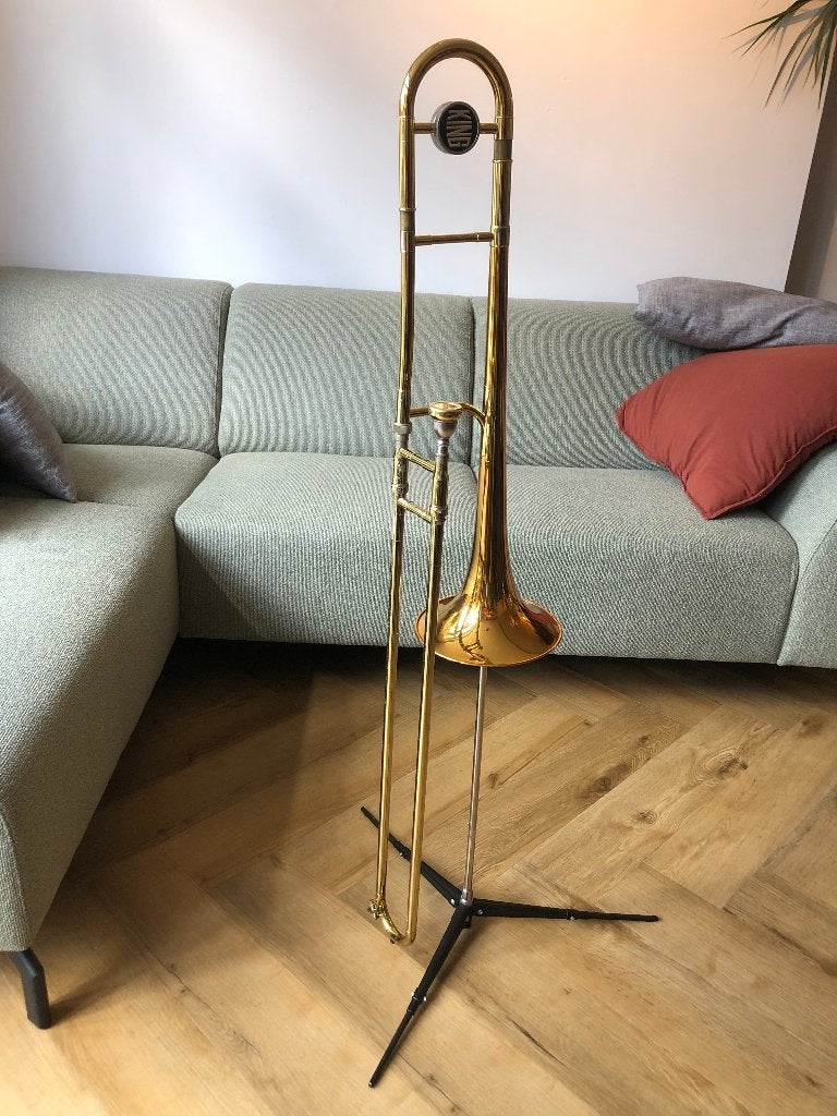 Trombone King 3b+ goldbrass, Ophalen, Gebruikt, Tenor, Met koffer