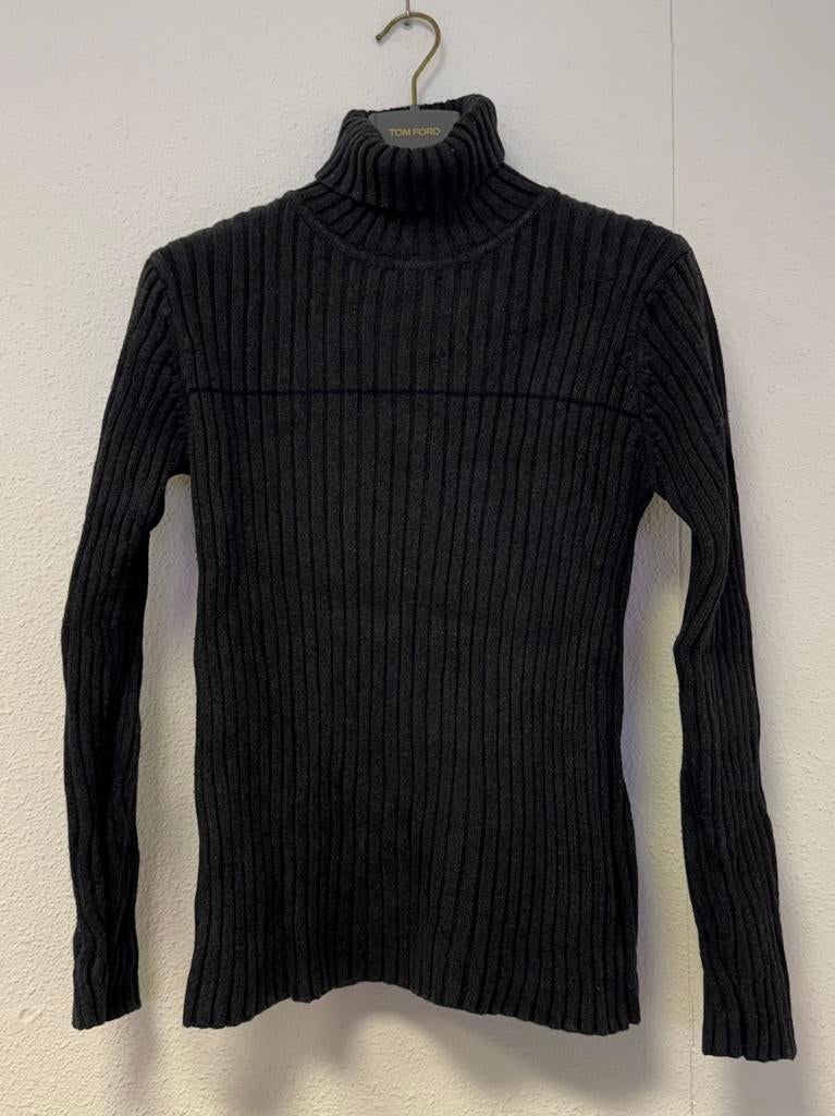 Tommy hilfiger gebreide coltrui M, Ophalen of Verzenden, Gedragen, Maat 38/40 (M), Grijs