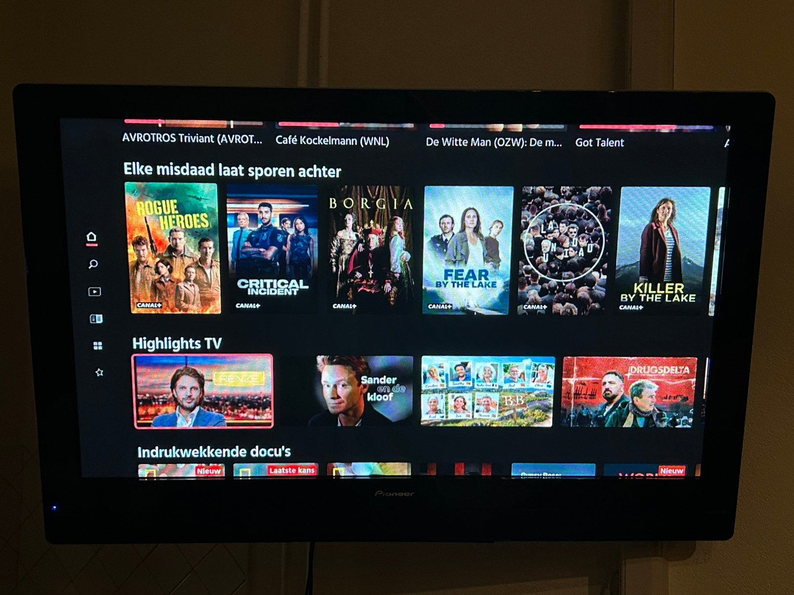 Pioneer PDP-436RXE 43” Plasma TV + afstandsbediening/beugel, Audio, Tv en Foto, Ophalen, Gebruikt, 50 Hz, Pioneer