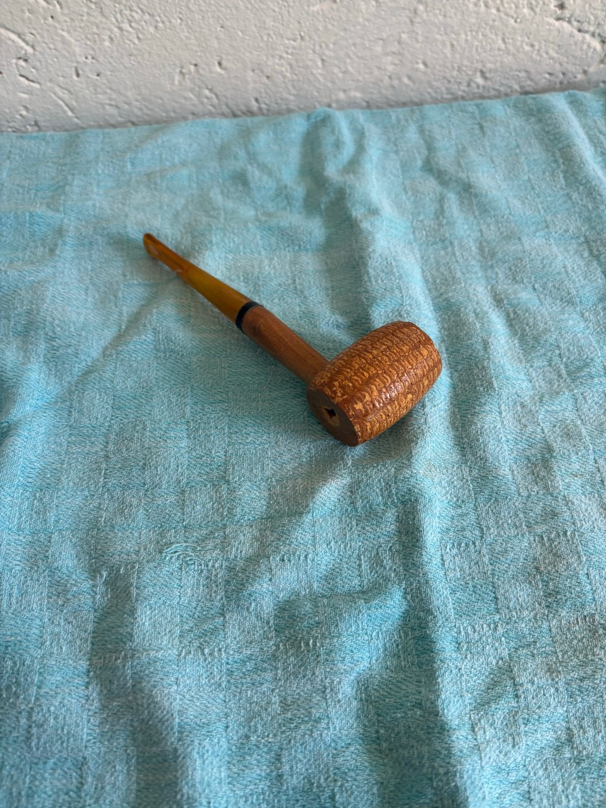 Vintage Maïskolf Pijp - Uniek Rookaccessoire, Ophalen, Gebruikt, (Water)pijp