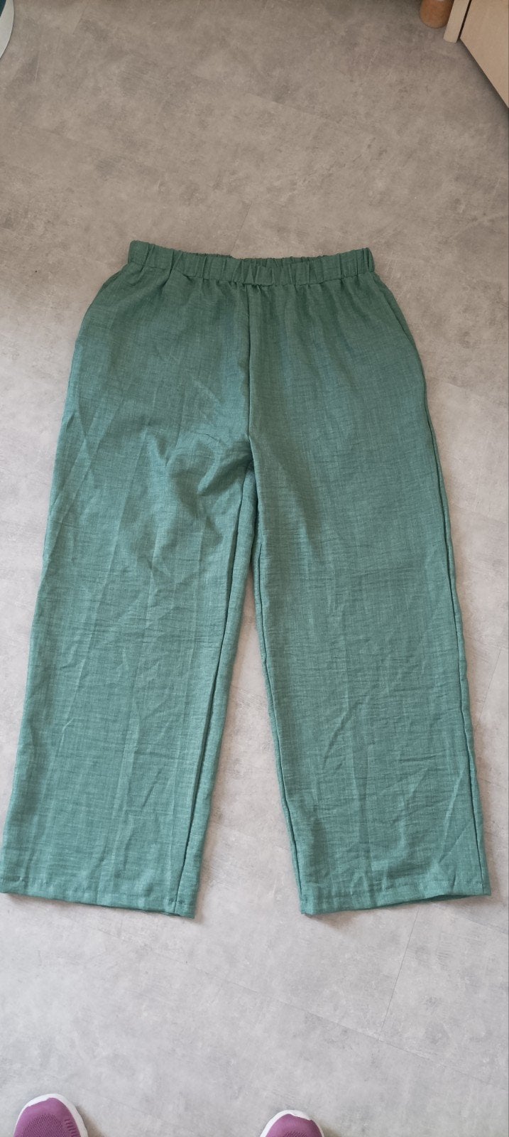 Groene  dames broek, maat XXL, Maat 46/48 (XL) of groter, Ophalen of Verzenden, Lang, Groen