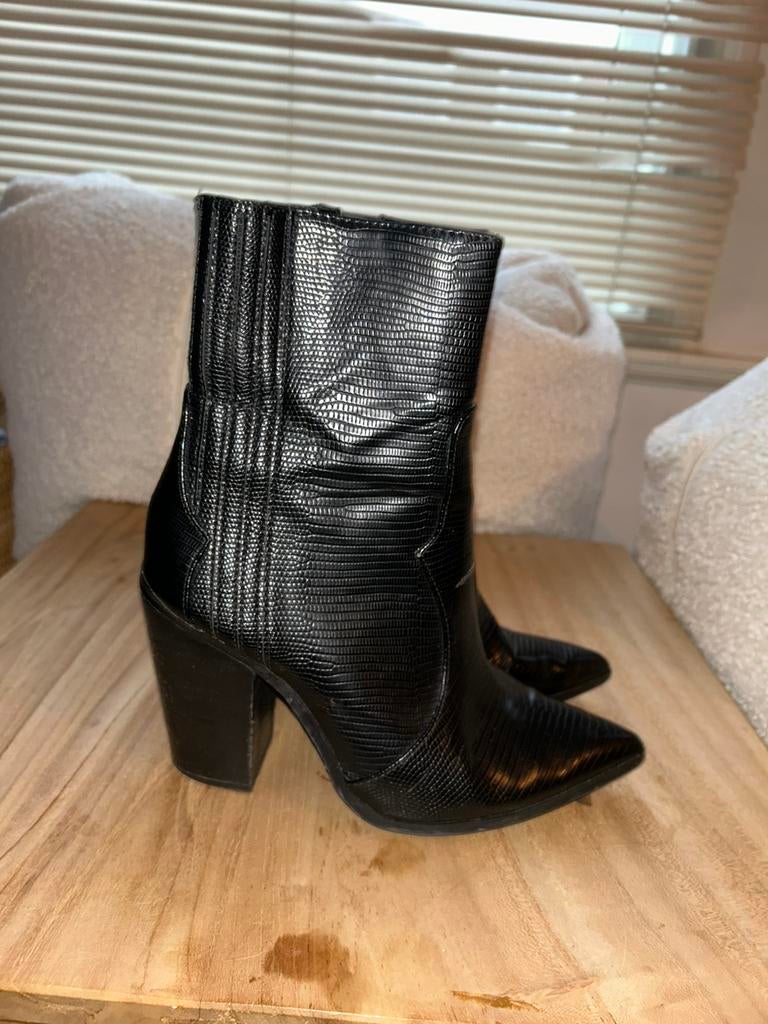 Cowboylaarzen, Kleding | Dames, Schoenen, Hoge laarzen, Zwart, Ophalen of Verzenden, Zo goed als nieuw