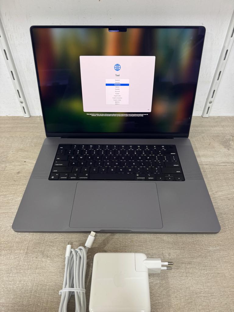 Macbook Pro 16" 2021 M1 Pro 16GB+1000 GB SGray Garantie C, MacBook Pro, 1 TB of meer, Gebruikt, 1 Apple Park Way in Cupertino