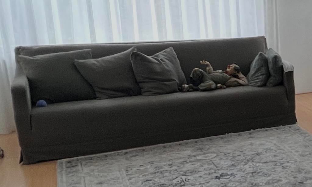 GRATIS Hoffz bank gratis af halen. Sober landelijk interieur, Ophalen of Verzenden, Gebruikt, Rechte bank, Stof