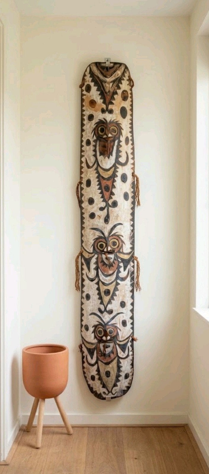 Fraai schild Papua nieuw Guinea, Antiek en Kunst, Ophalen