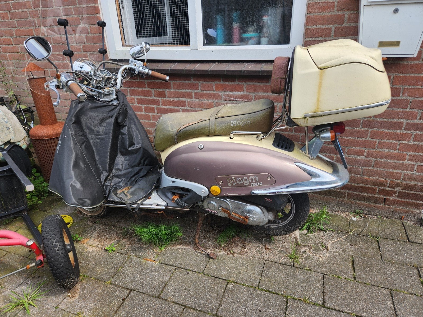 AGM Retro Scooter - Opknapper met werk, Fietsen en Brommers, Ophalen, Gebruikt, AGM