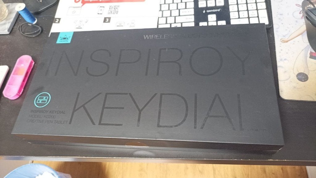Huion Inspiroy Keydial KD200 Bluetooth Tekentablet, Computers en Software, Ophalen of Verzenden, Gebruikt, Draadloos, Huion