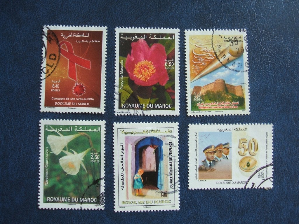 Marokko diverse zegels 3, Ophalen of Verzenden, Tunesië, Gestempeld