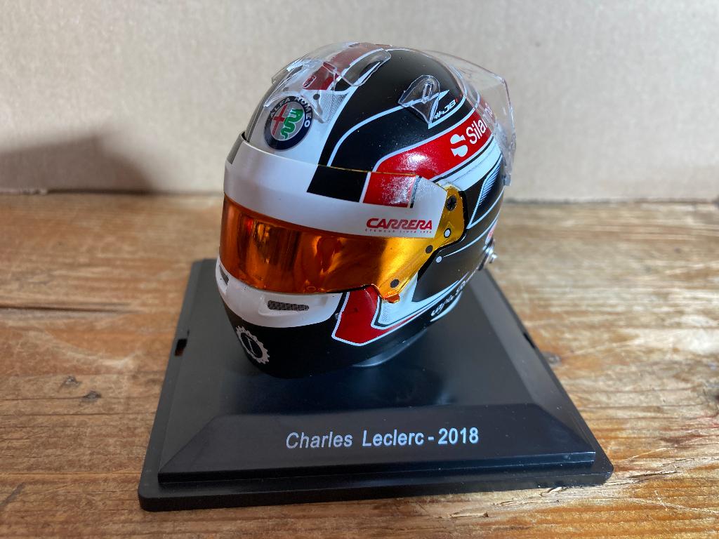 ✅ Charles Leclerc 1:5 helm 2018 Sauber C37 1/5 Spark CL16, Ophalen of Verzenden, Nieuw, Formule 1