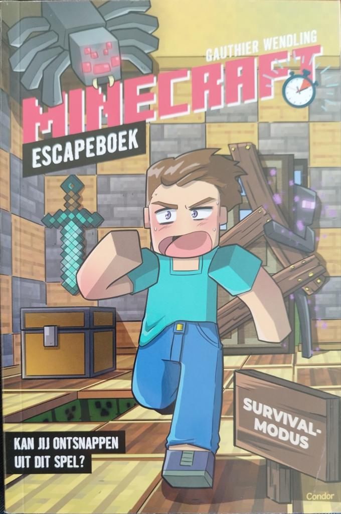 Minecraft Escapeboek: Kan jij ontsnappen uit dit spel?, Fictie algemeen, Ophalen of Verzenden, Gauthier Wendling, Nieuw