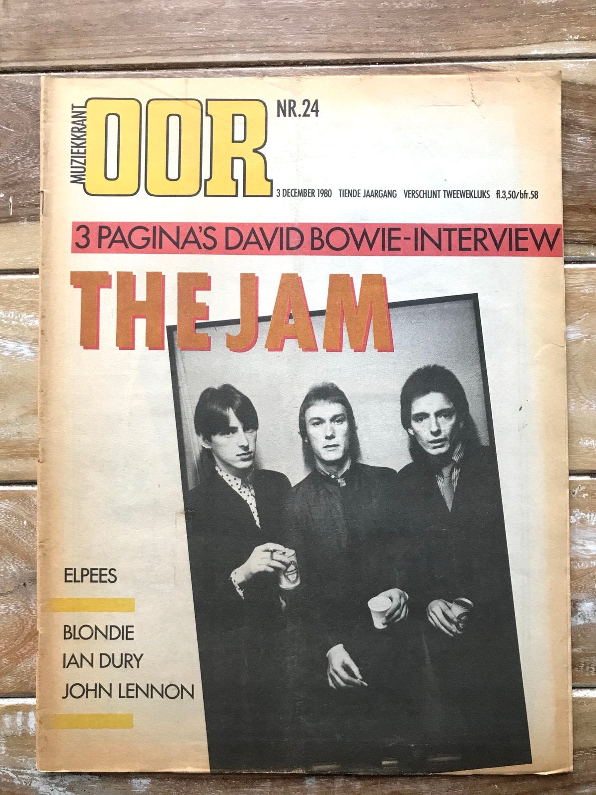 Muziekkrant OOR 1980 DAVID BOWIE The Associaties THE JAM, Boeken, Ophalen of Verzenden, Zo goed als nieuw, Muziek, Film of Tv