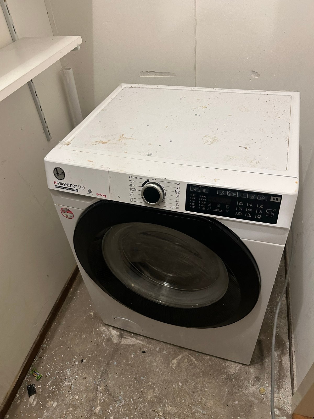 Hoover H-WASH&DRY 500 Wasmachine/Droger (8+5 kg), 8 tot 10 kg, Ophalen, Gebruikt, 85 tot 90 cm