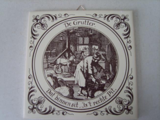 Tegel,  de Grutter, Ophalen of Verzenden, Zo goed als nieuw