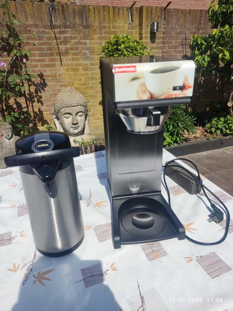 Nieuw type bravilor TH & pompkan koffiezetapparaat Rombouts, Ophalen, Zo goed als nieuw