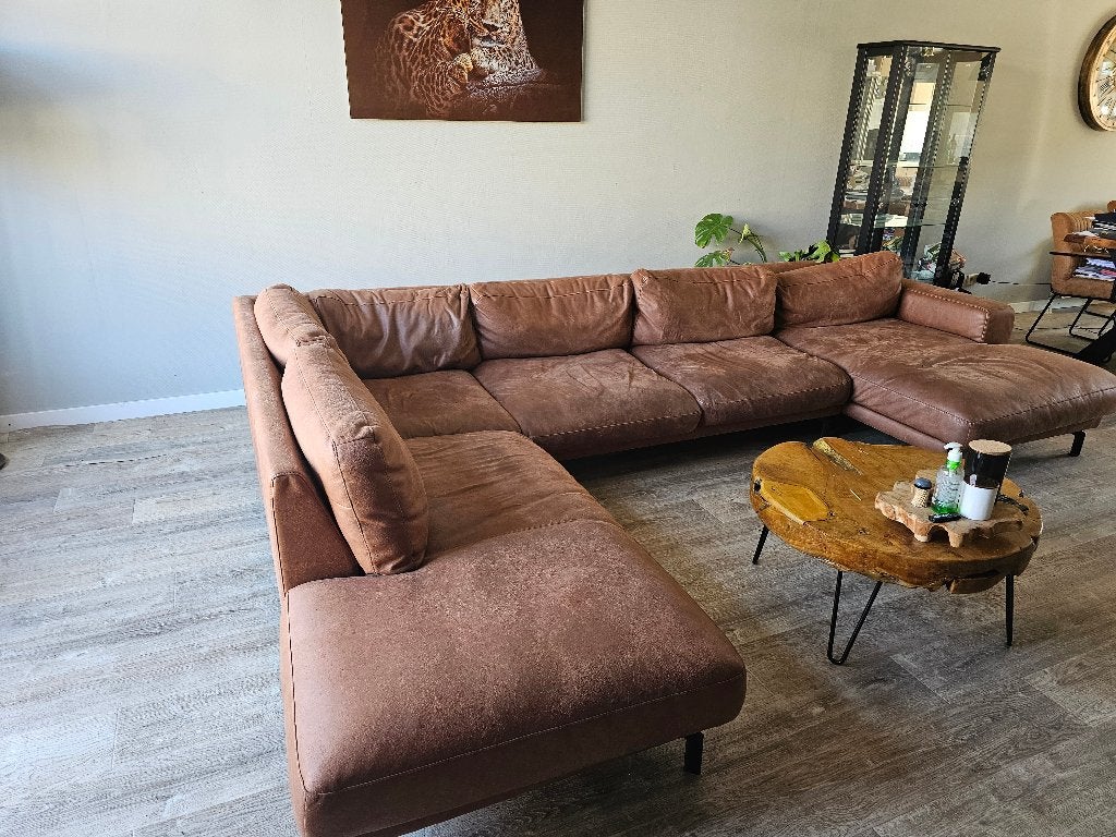 Bank, Huis en Inrichting, Banken | Bankstellen, Ophalen, 250 tot 300 cm, Gebruikt, Hoekbank