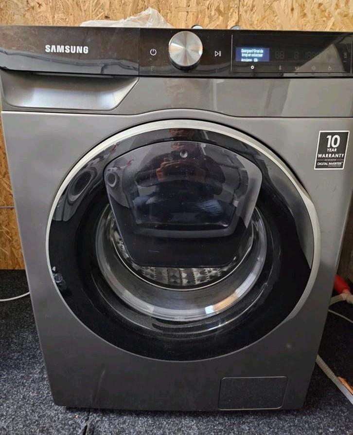 Samsung wasmachine (antraciet/grijs) met 8 kg tommel izgst., Witgoed en Apparatuur, Wasmachines, Ophalen, 1200 tot 1600 toeren